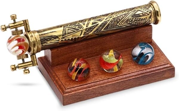 brass-large-marble-kaleidoscope-3-inch-stand