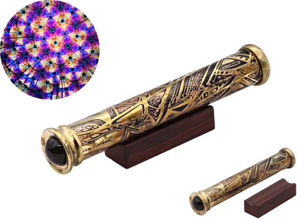 brass-handmade-teleidoscope-kaleidoscope-wooden-display-stand-1-2-inch