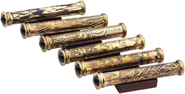 brass-handmade-teleidoscope-kaleidoscope-wooden-display-stand-1-2-inch