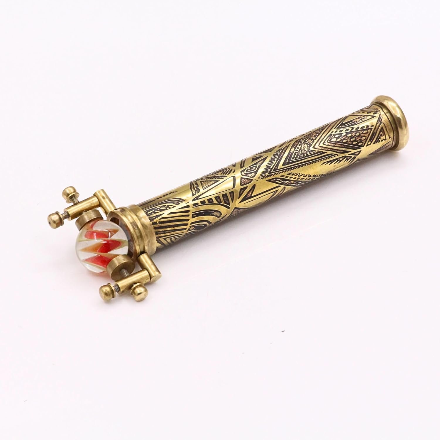 brass-large-marble-kaleidoscope-3-inch-stand